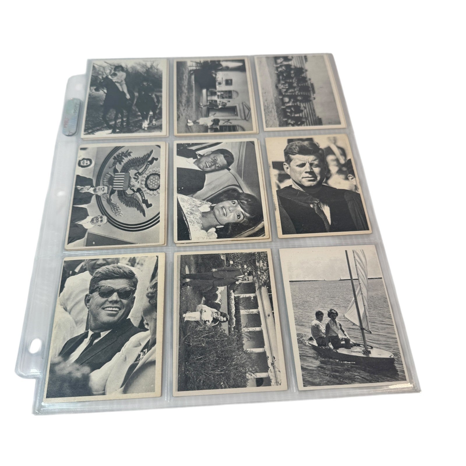 1964 The Story of John F. Kennedy JFK Topps Trading Cards Set of 77 Cards