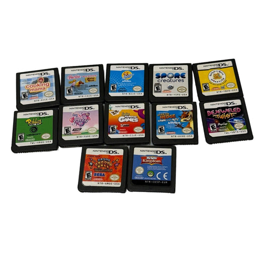 Lot of 12 Nintendo DS Kids & Family Video Games Super Monkey Ball Rabbids & More