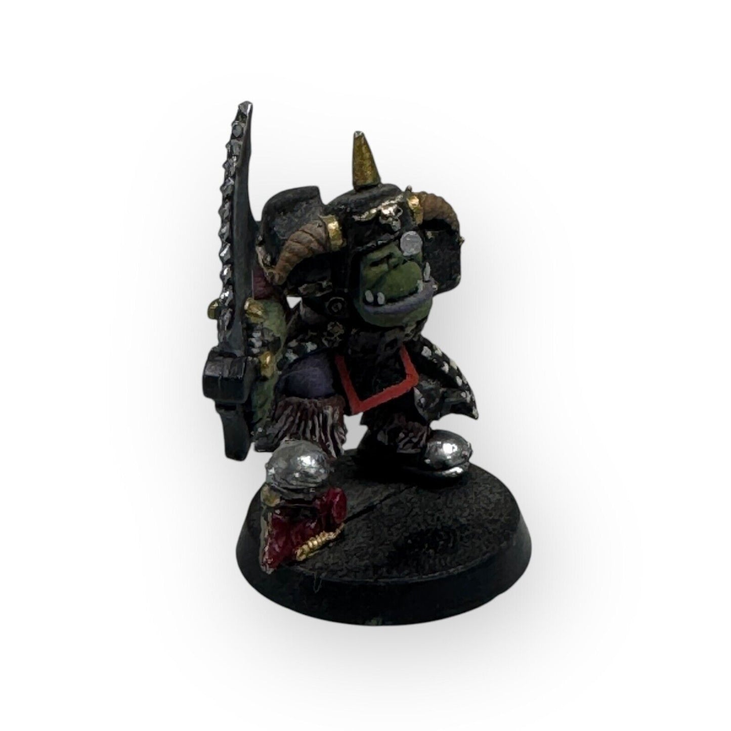 Warhammer 40K Rogue Trader Ork Weirdboy Freebooter Painted One Arm Saw Blade