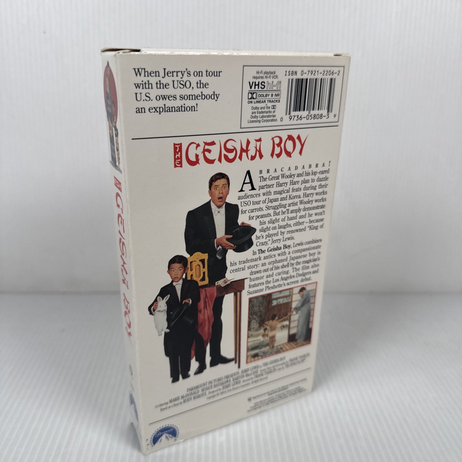 The Geisha Boy VHS Paramount 1990 Jerry Lewis