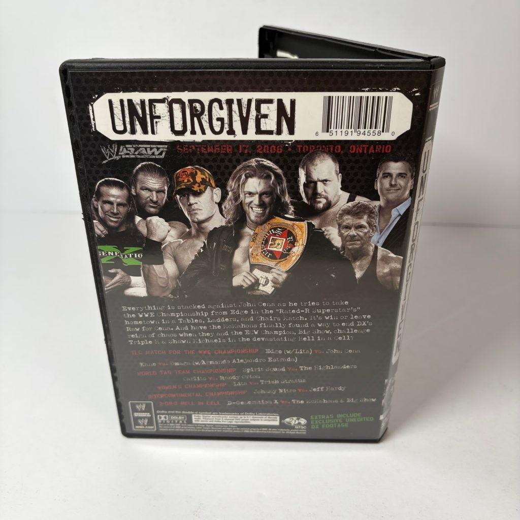 WWE Unforgiven 2006 DVD John Cena Edge DX Hell in a Cell Toronto Raw