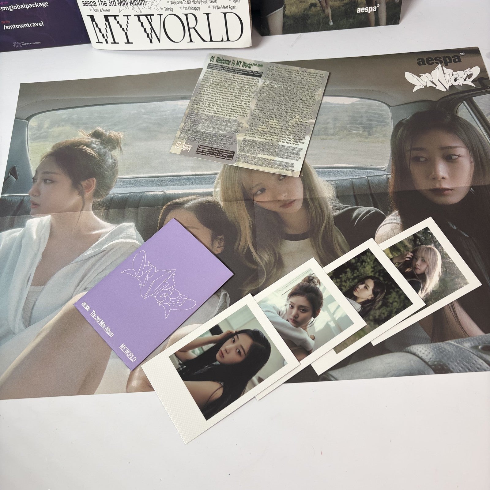 aespa MY WORLD The 3rd Mini Album CD K-Pop Official Barnes & Noble Exclusive