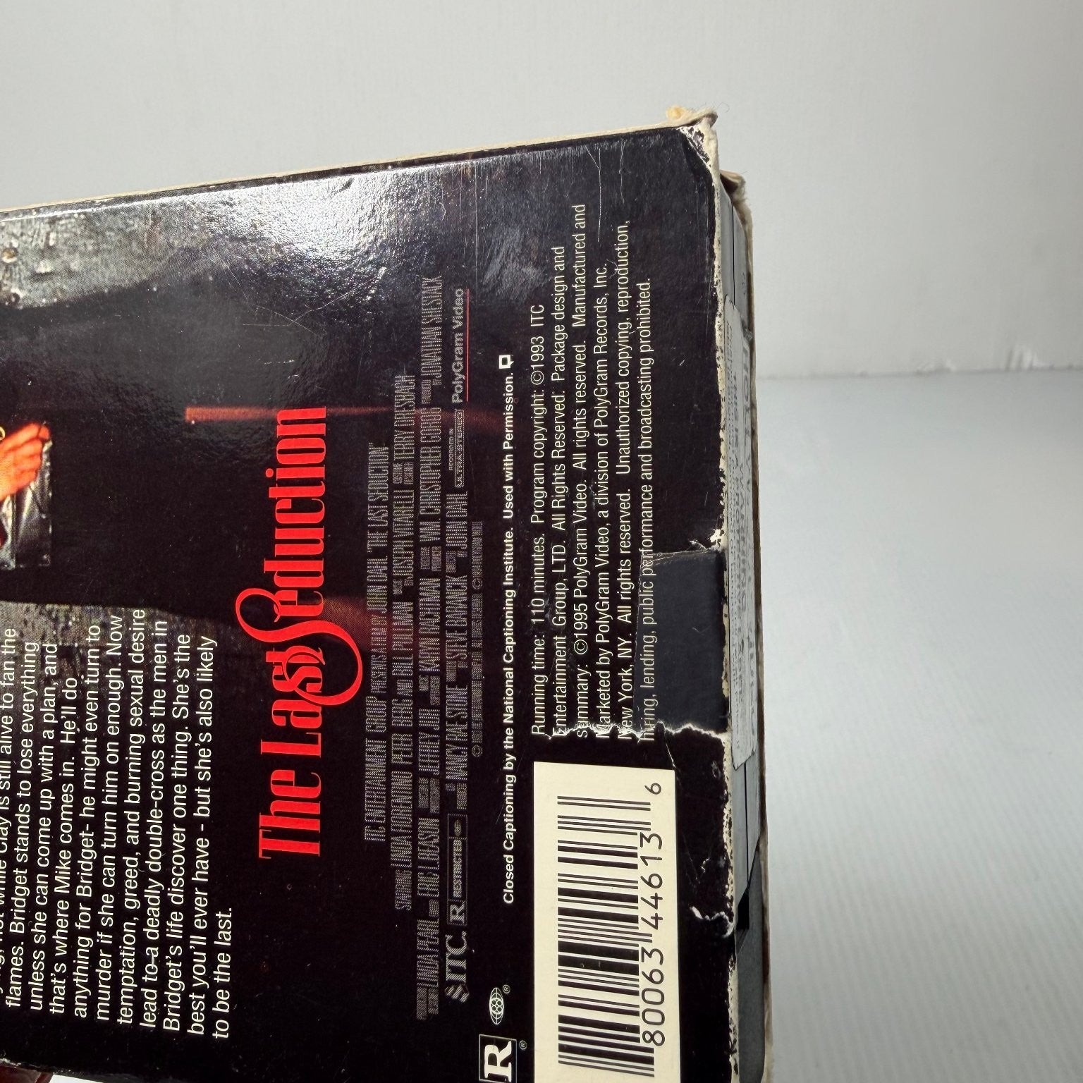 The Last Seduction VHS 1995 Neo-Noir Thriller Linda Fiorentino PolyGram