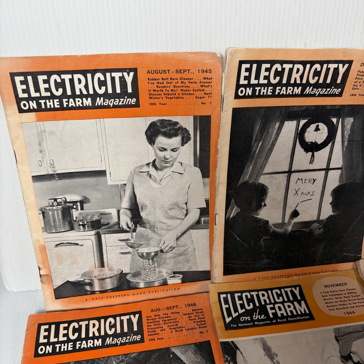 11 Vintage Electricity on the Farm Magazines 1944-1947 Rural Electrification Lot