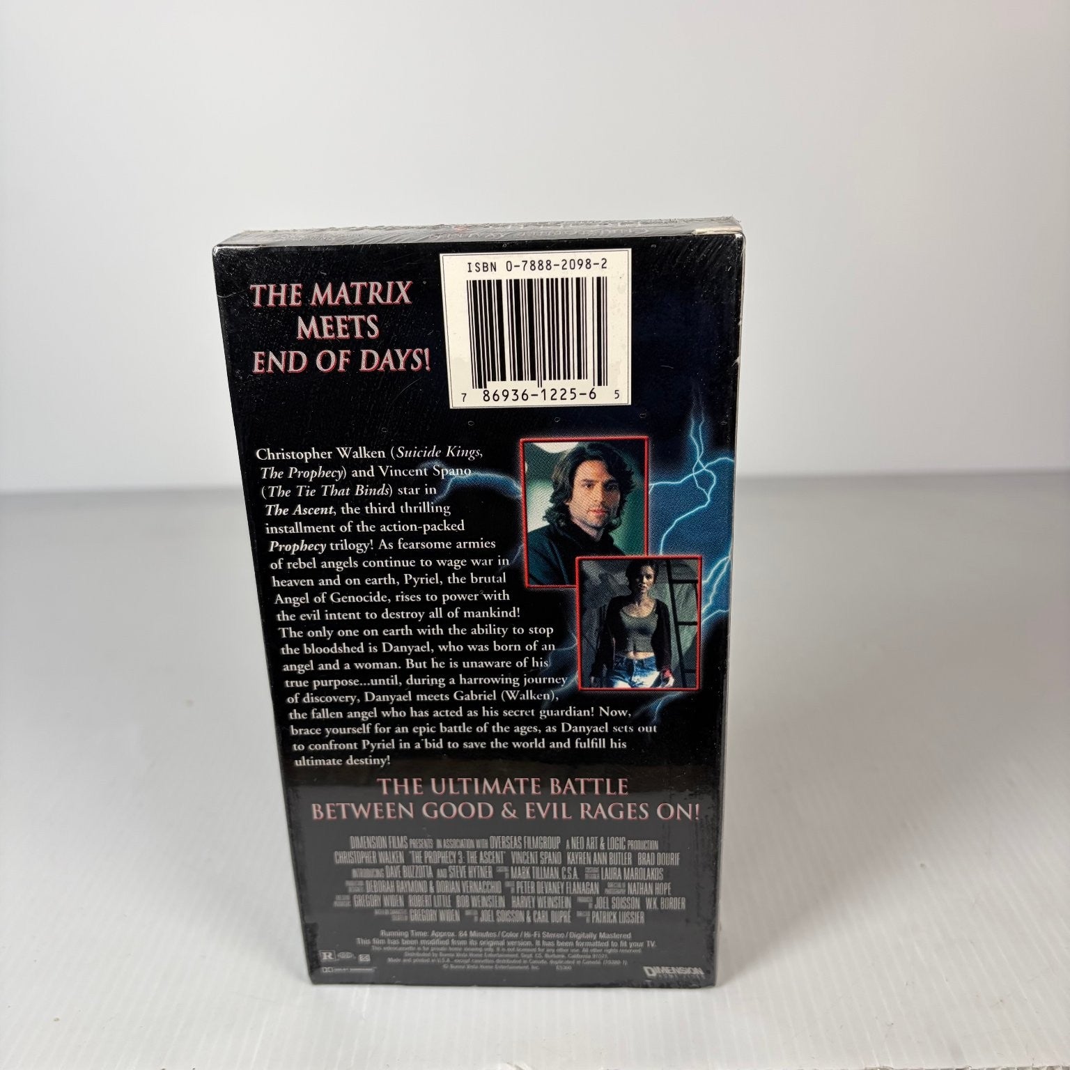 The Prophecy 3: The Ascent VHS 2000 Horror Christopher Walken Dimension Sealed