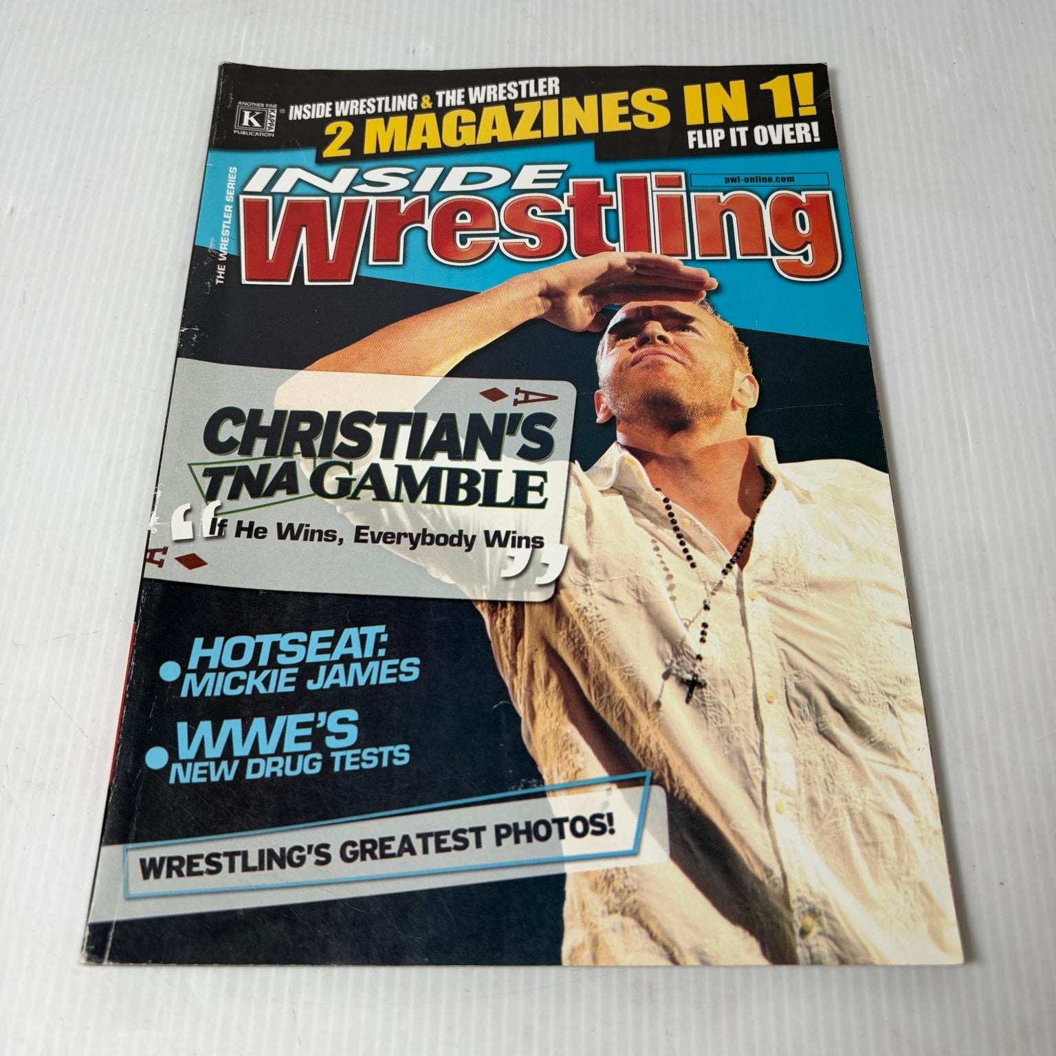 Inside Wrestling & The Wrestler Magazine May 2006 Christian Cage Kurt Angle