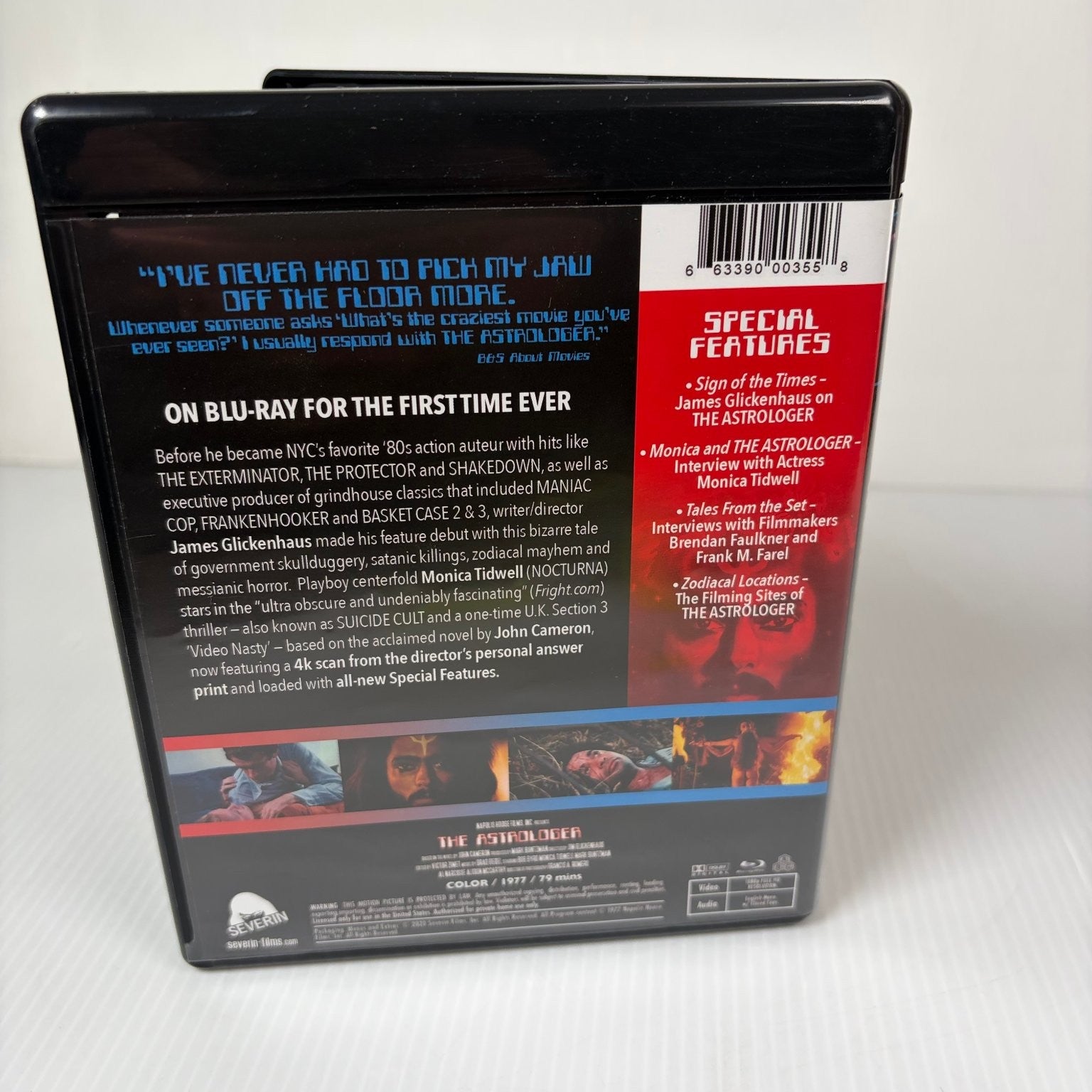THE ASTROLOGER Blu-ray 2023 Severin Films James Glickenhaus Monica Tidwell