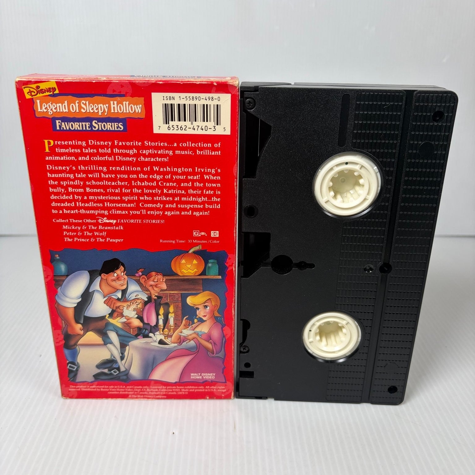 Legend of Sleepy Hollow VHS 1996 Animated Fantasy Disney Favorite Stories