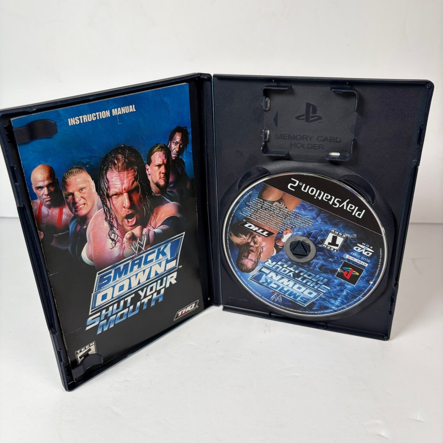 WWE SmackDown! Shut Your Mouth PlayStation 2 PS2 Game Complete w/ Manual