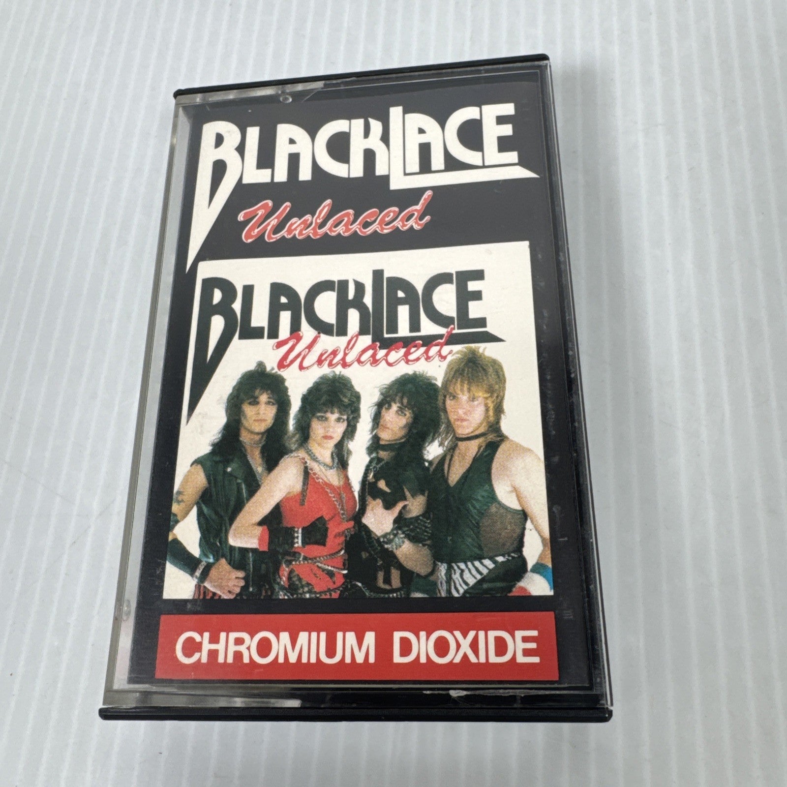 Blacklace Unlaced Cassette Tape Glam Rock Heavy Metal 1984 Mausoleum Rare