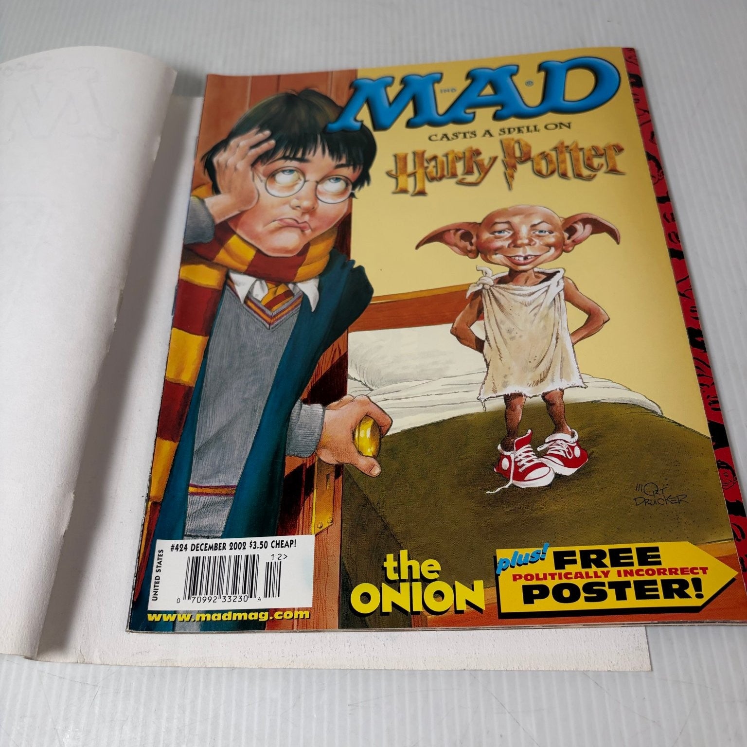 MAD Magazine December 2002 Harry Potter Dobby The Onion Poster Humor