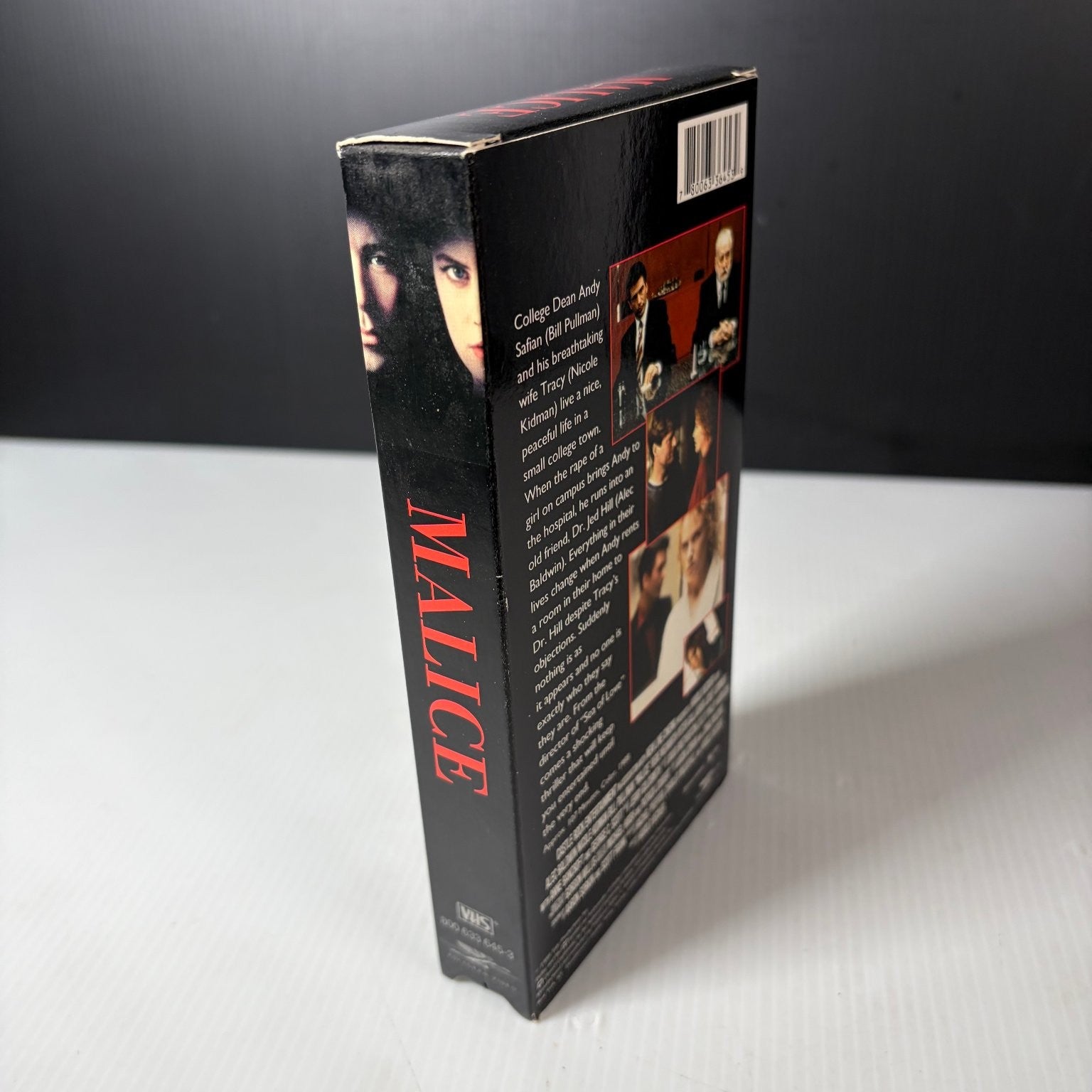 Malice VHS 1993 Thriller Original Release Castle Rock Entertainment