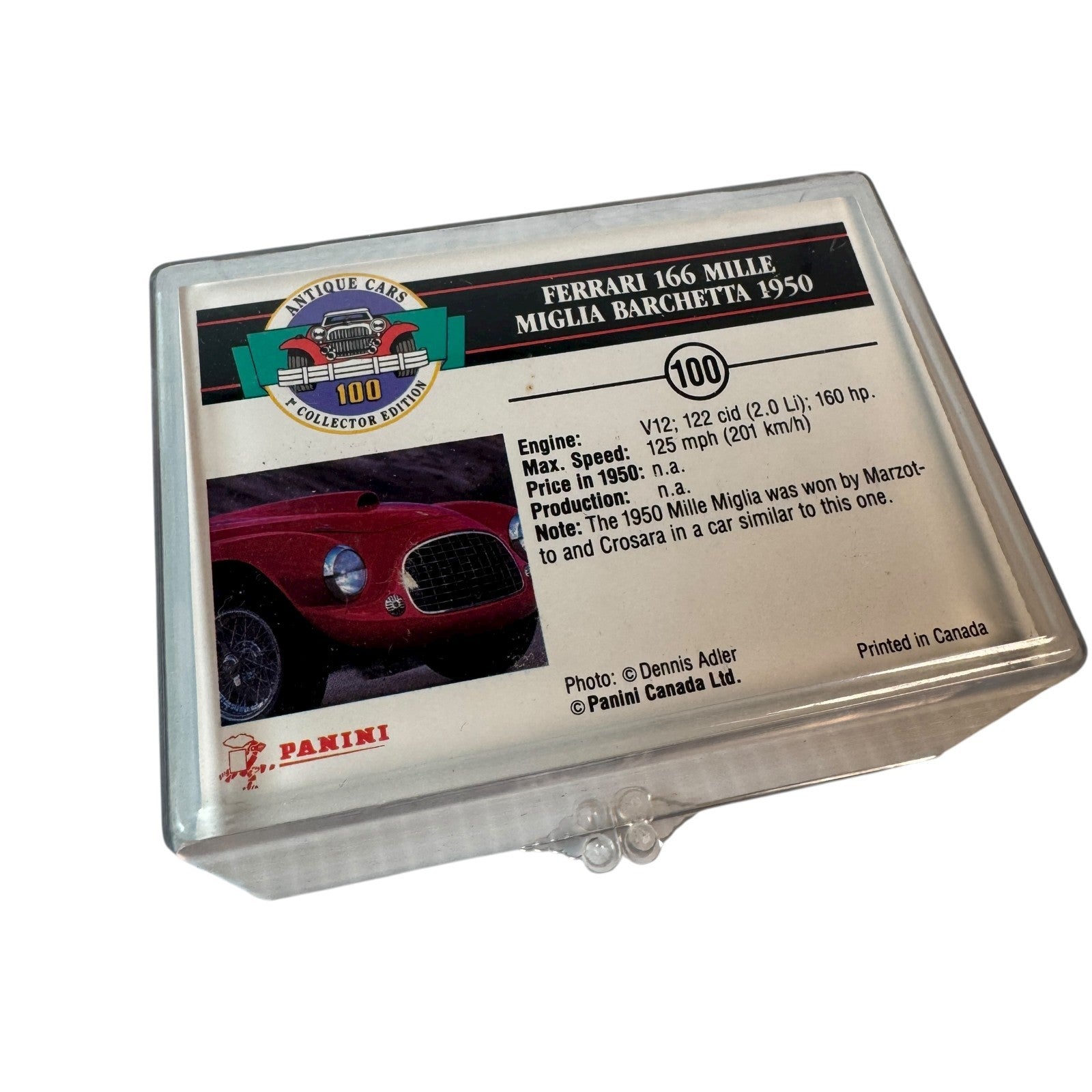 Vintage Panini Antique Cars 100 1st Collector Edition Base Set Of 100 Cards