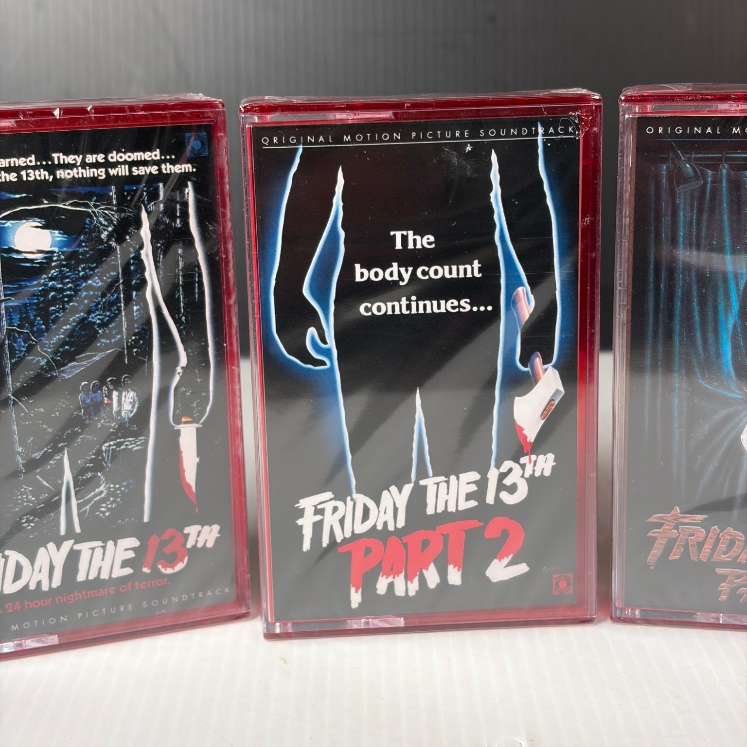Friday the 13th Parts 1-3 Soundtrack Cassette Set Terror Vision OG Release