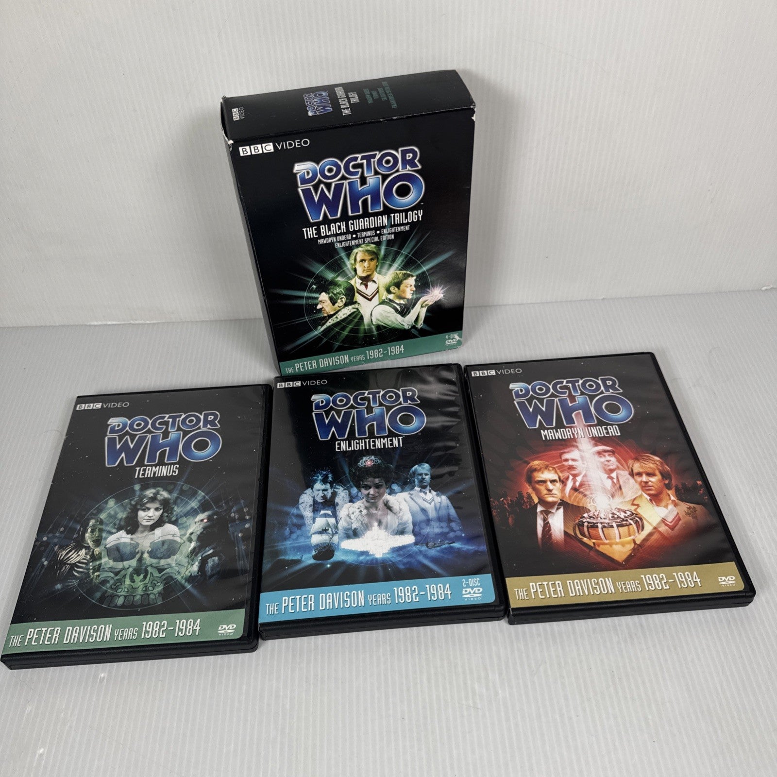 Doctor Who The Black Guardian Trilogy DVD 3-Disc Set Peter Davison Years