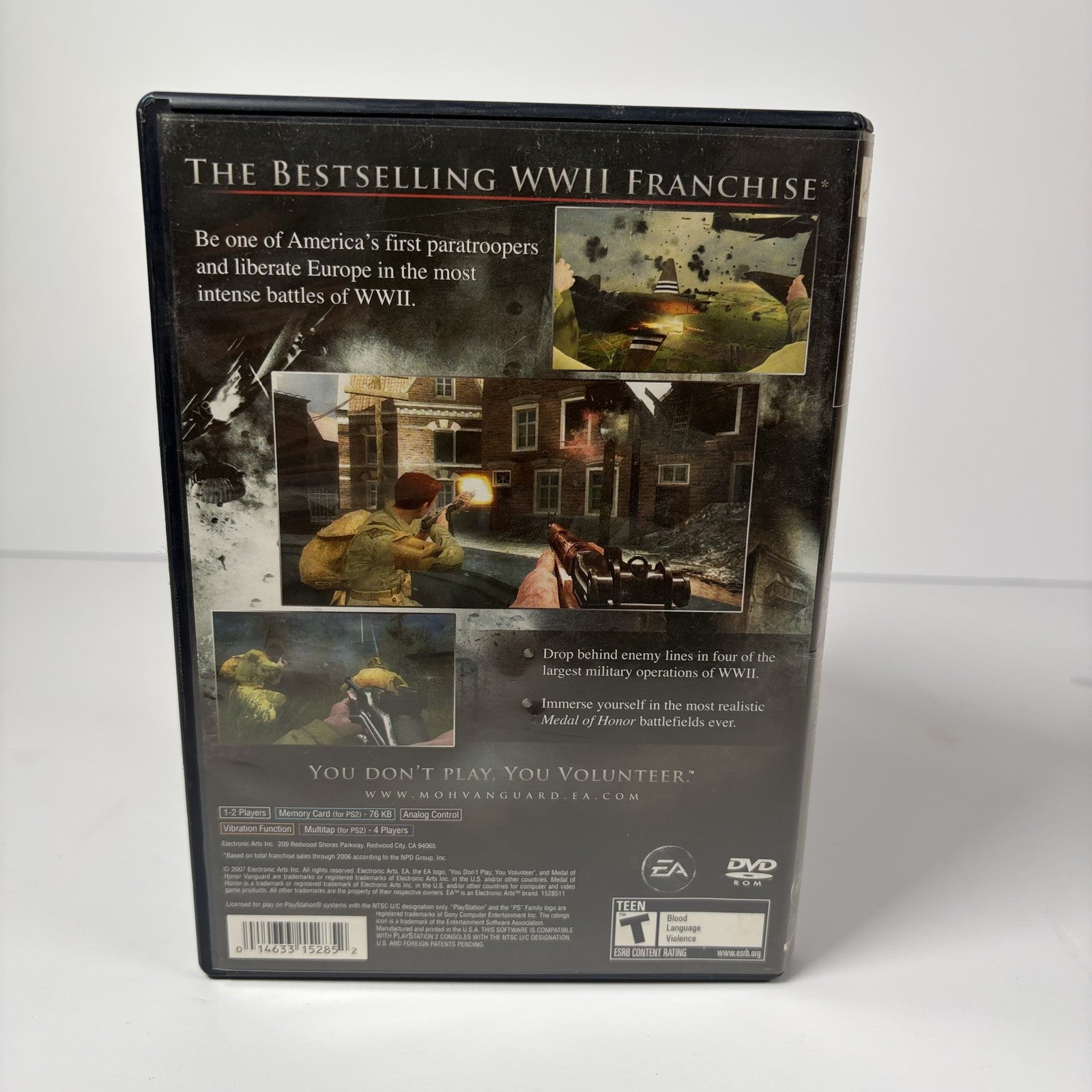 Medal of Honor Vanguard - PlayStation 2 PS2 (2007) Complete w/ Manual NTSC U/C