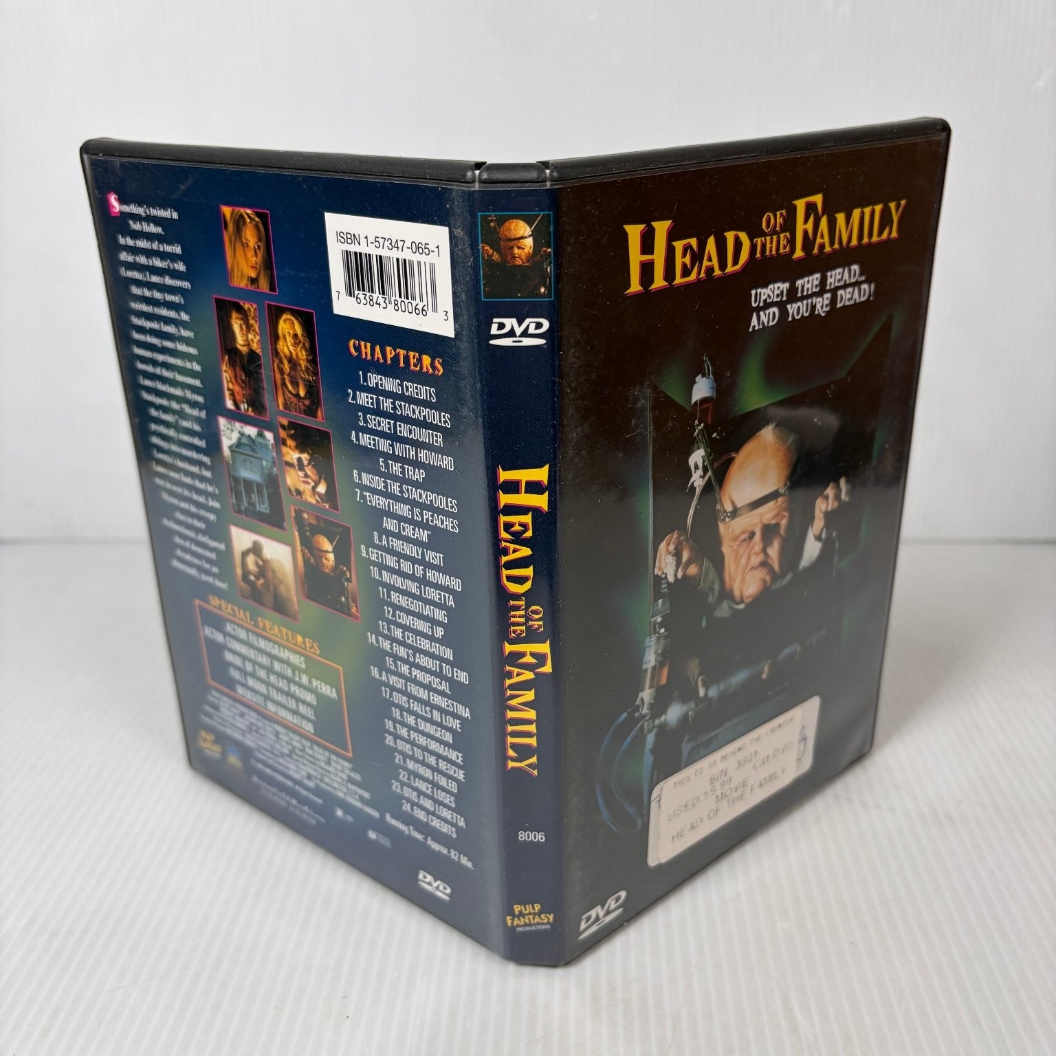 Head of the Family DVD 1996 Full Moon Cult Horror J.W. Perra Charles Band