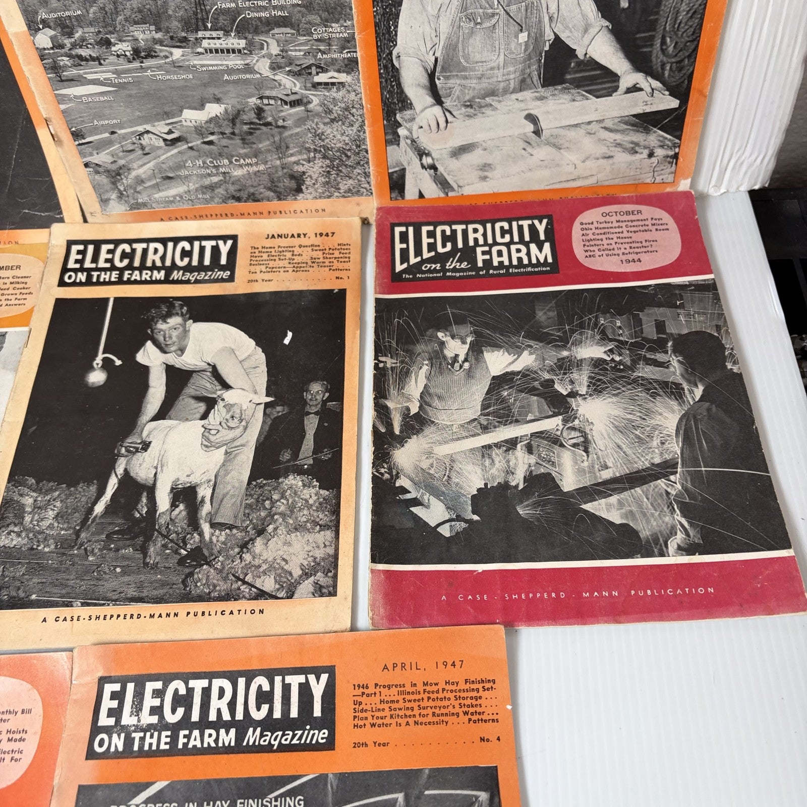 11 Vintage Electricity on the Farm Magazines 1944-1947 Rural Electrification Lot