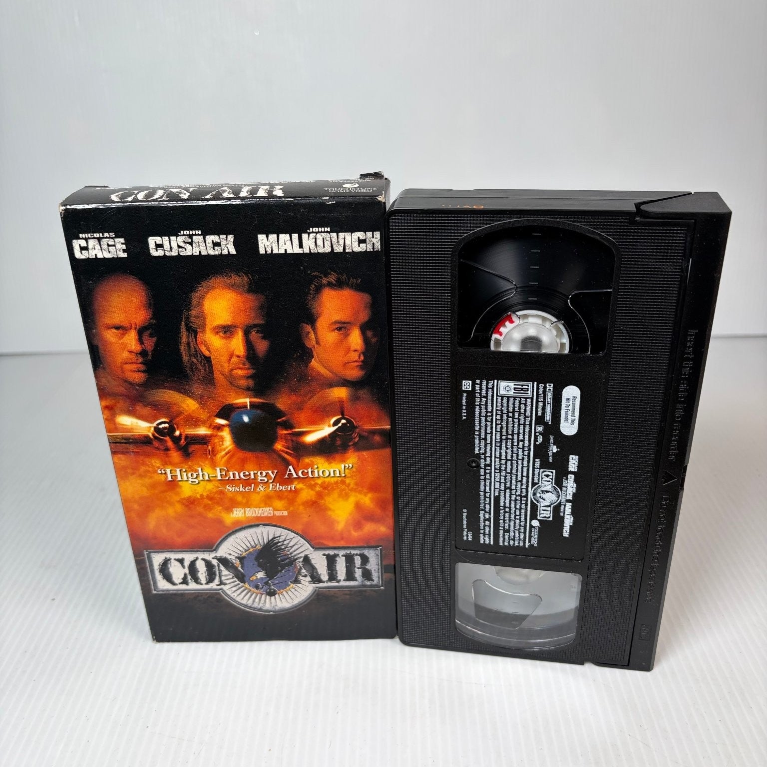 Con Air VHS 1997 Action Thriller Nicolas Cage John Cusack Touchstone