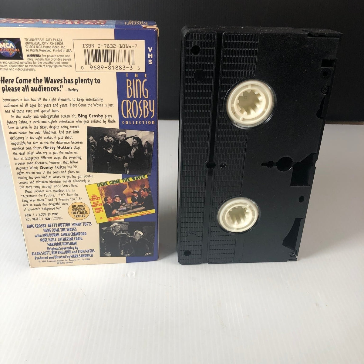 Here Come The Waves VHS 1944 Musical Comedy Original Trailer MCA Universal