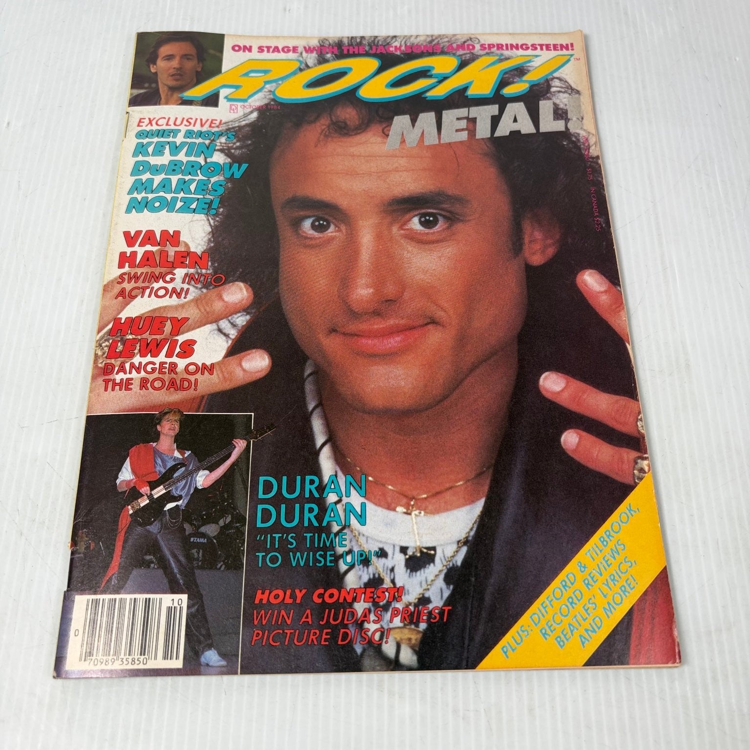 Rock & Metal Magazine April 1985 Duran Duran John Taylor Music Van Halen