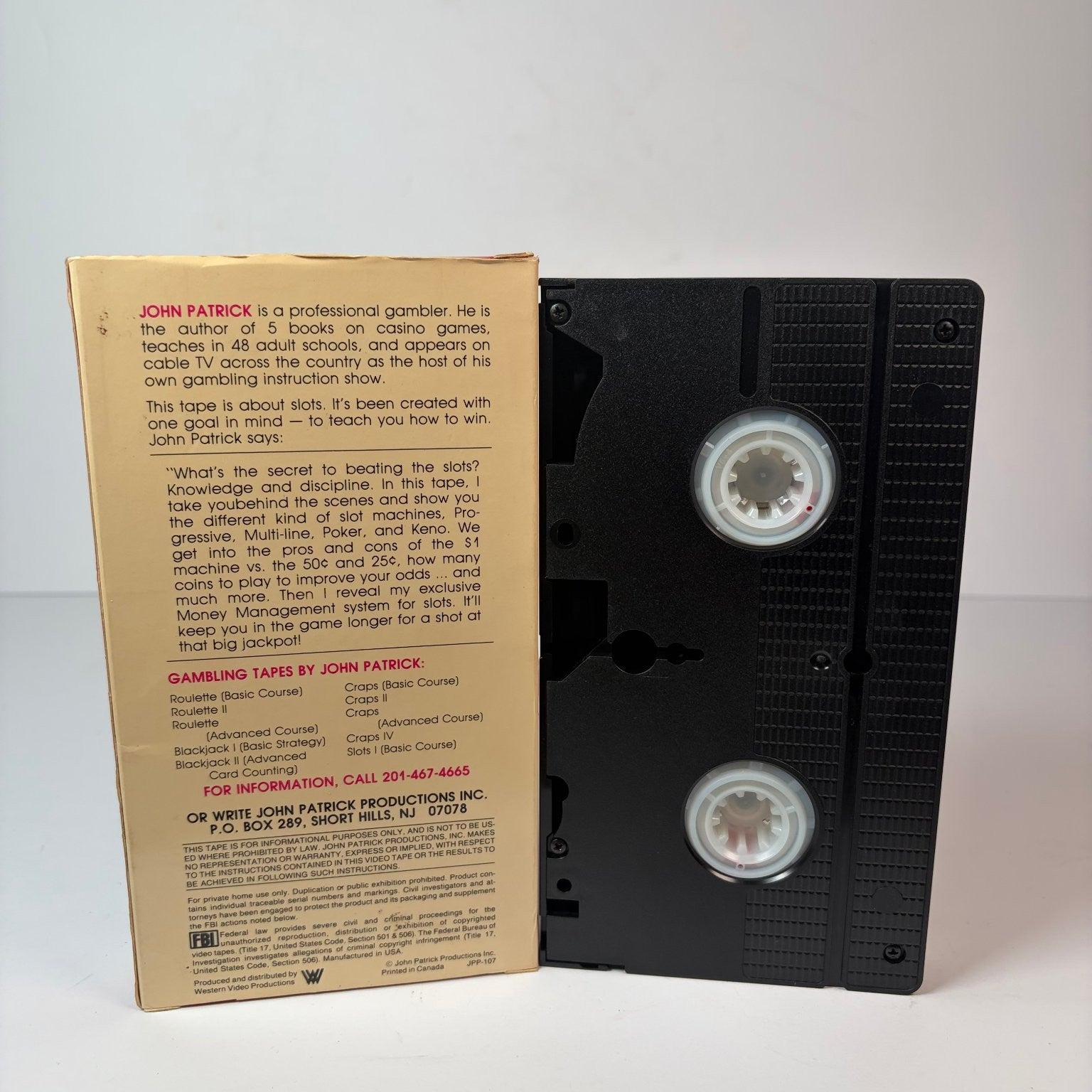 So You Wanna Be a Gambler: How to Win at Slots VHS John Patrick Instruction