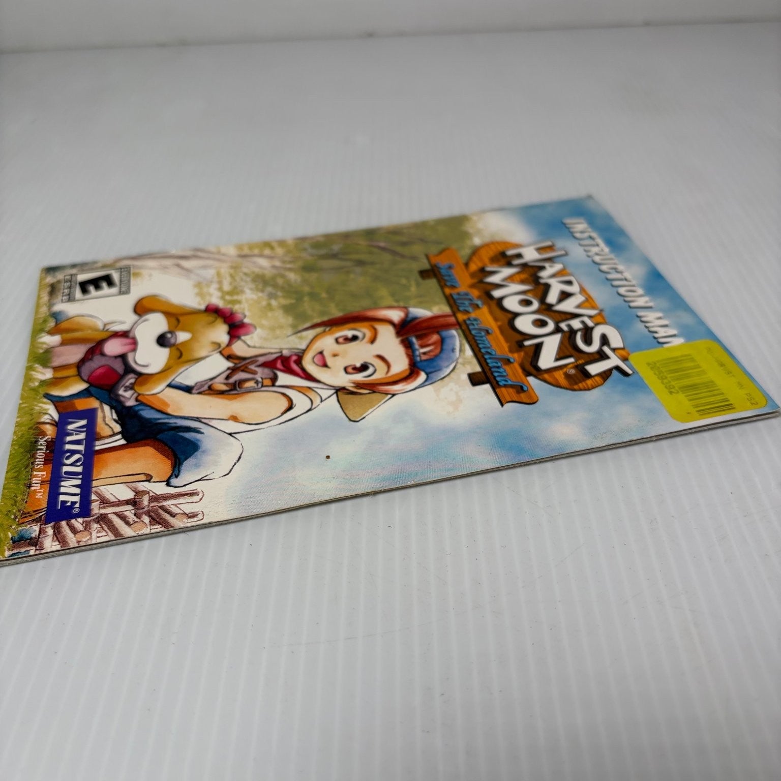 Harvest Moon Save The Homeland Manual PS2 PlayStation 2 Instruction Guide