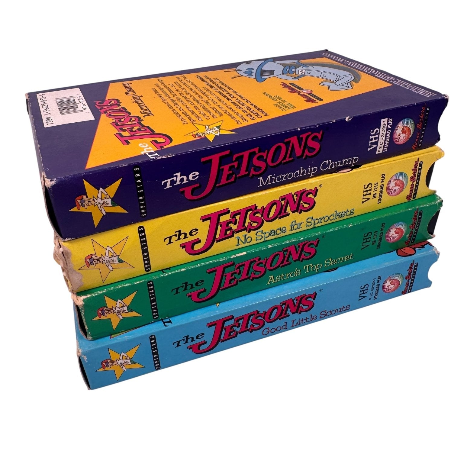 Vintage Lot of 4 The Jetsons VHS 1990 Animated Cartoon Original Episodes