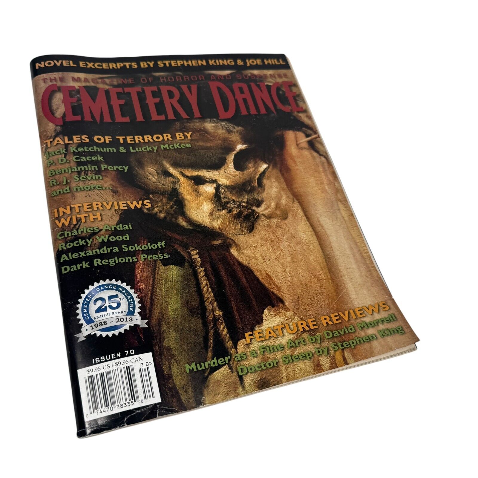 Cemetery Dance Magazine September 2013 #70 Stephen King & Joe Hill No Label VG