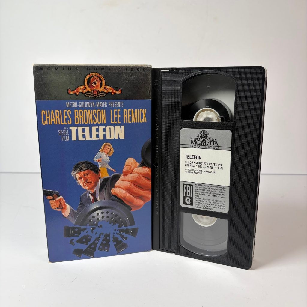Telefon VHS Charles Bronson Lee Remick MGM/UA Cold War Spy Thriller Don Siegel