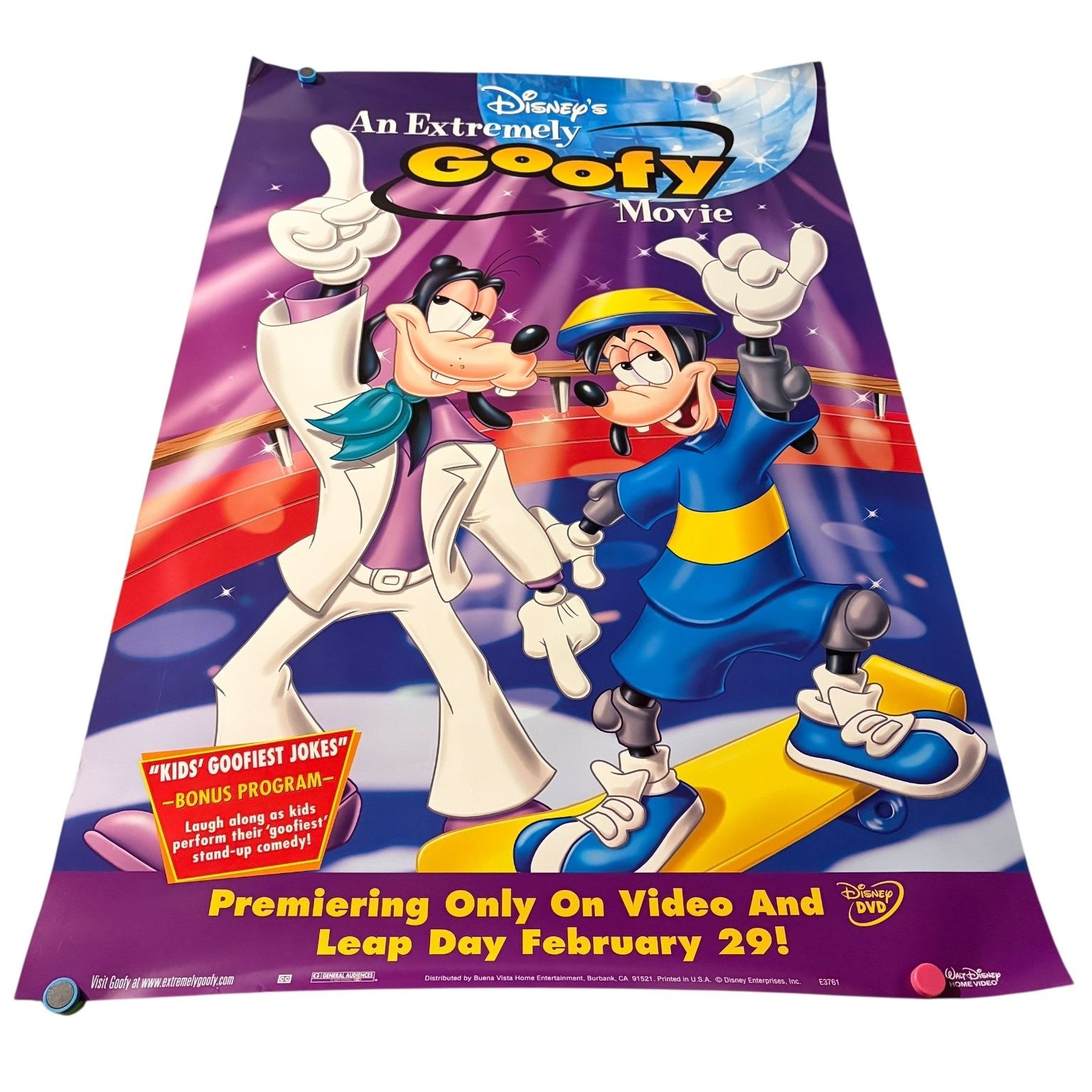 Disney's An Extremely Goofy Movie 2000 One Sheet Movie Poster USA 27"x40"