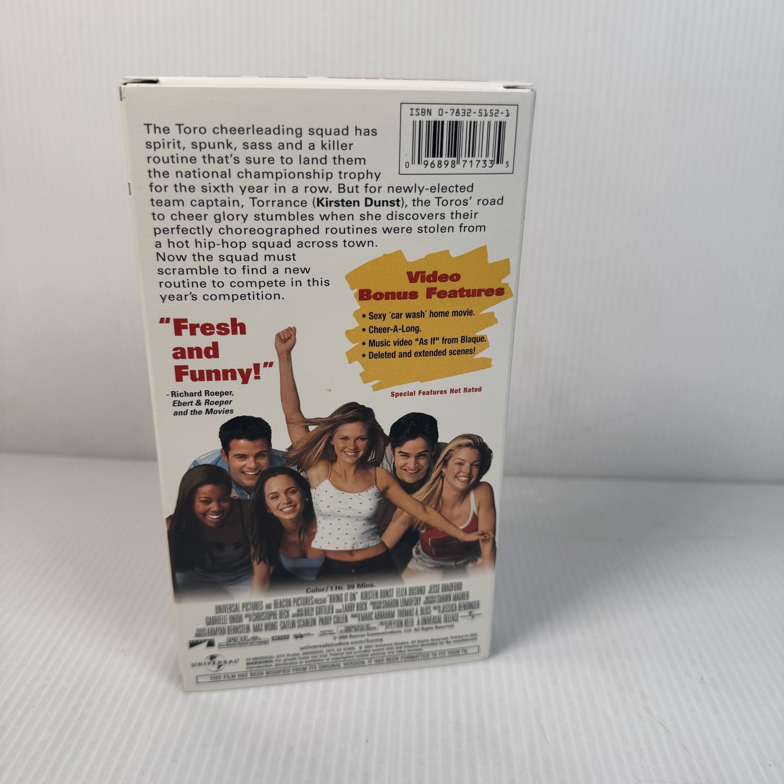 Vintage Bring It On VHS Special Edition Comedy Cheerleader Movie 2000 Universal