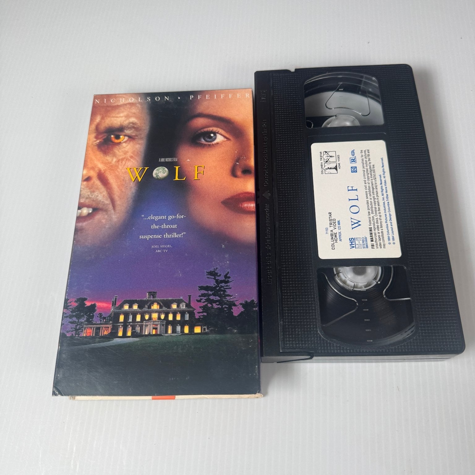 Wolf VHS 1994 Horror Thriller Original Release Columbia Pictures