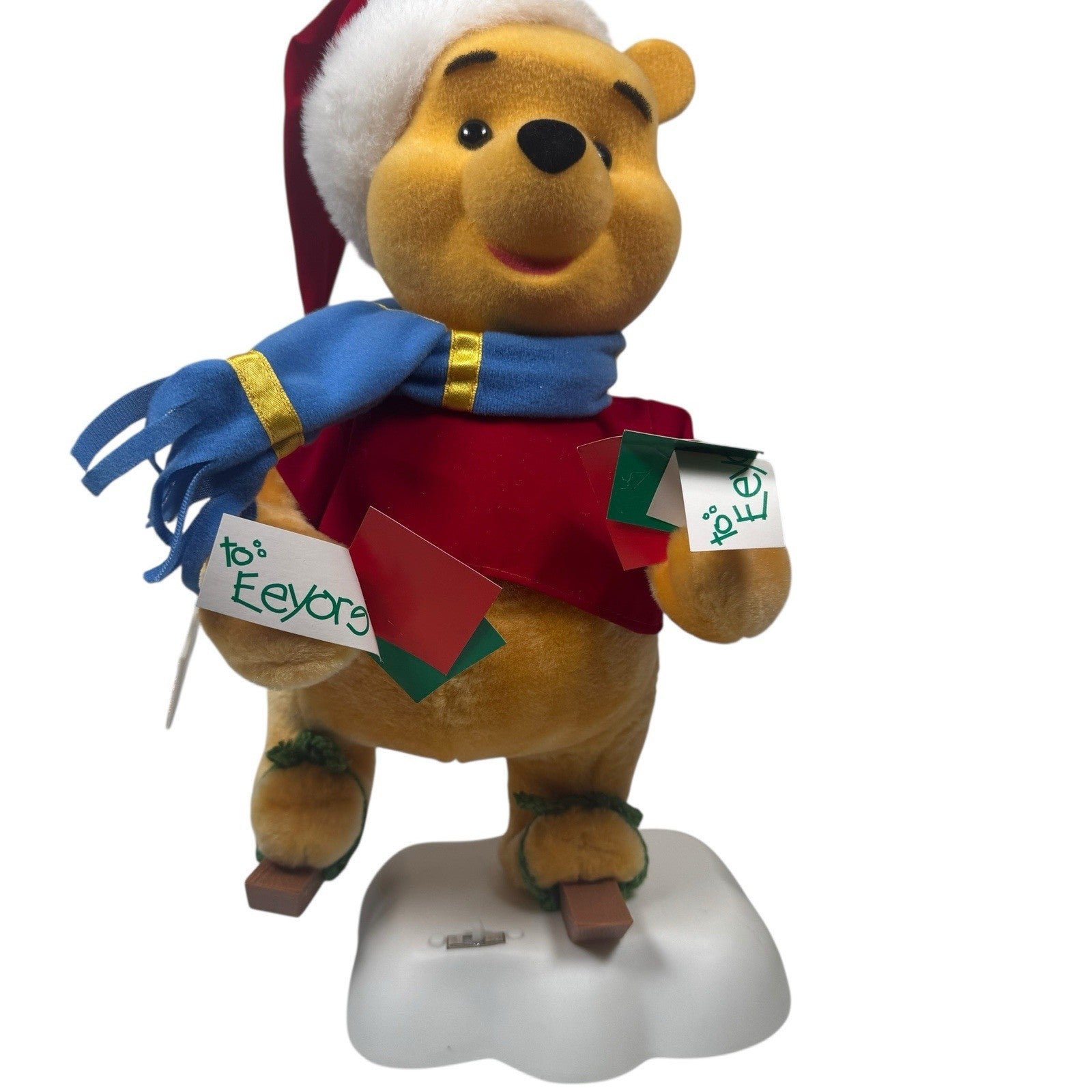VTG Telco Winnie The Pooh Motion-ette Animated Christmas Display Figure Working