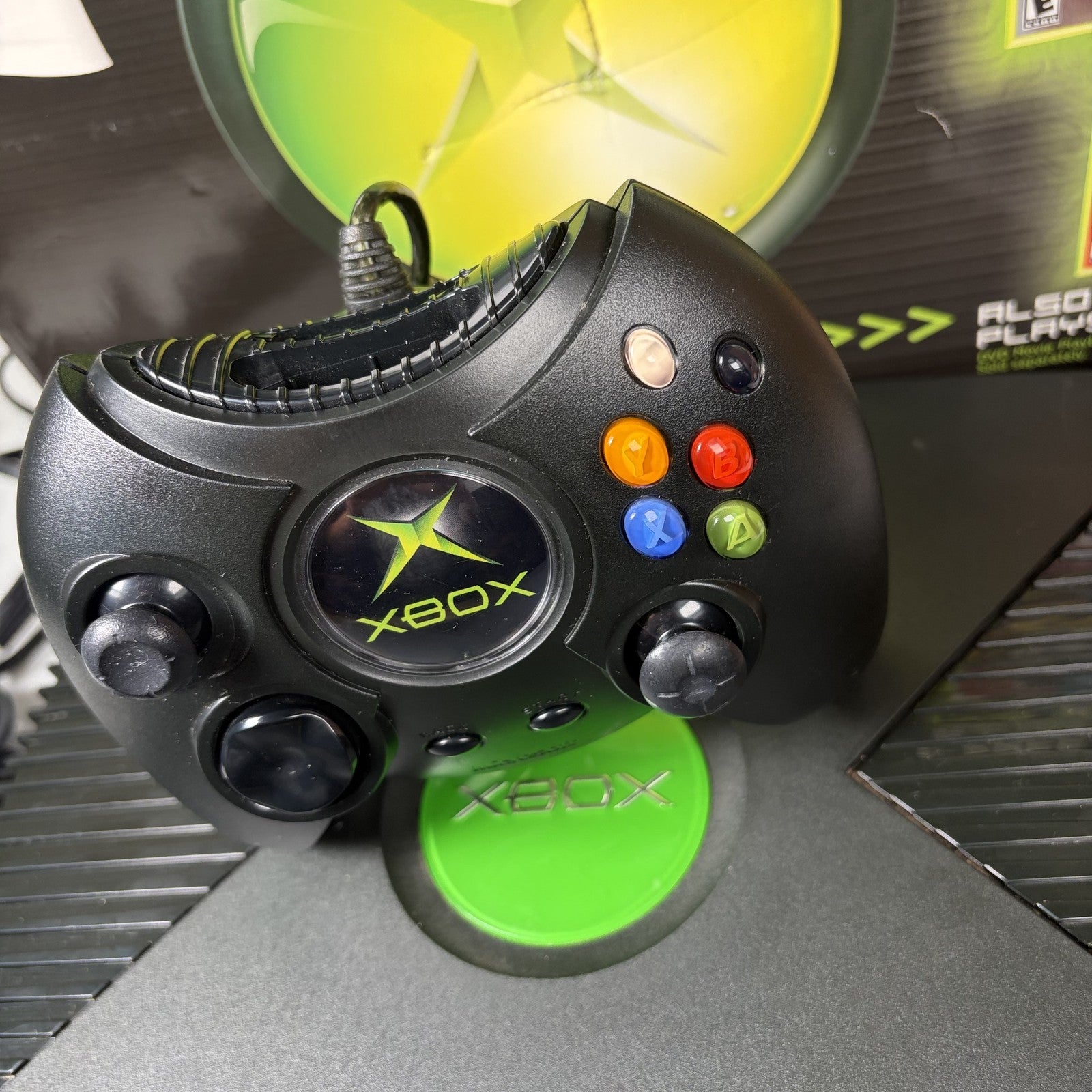 Microsoft Xbox Original Console System in Original Box Tested & Working