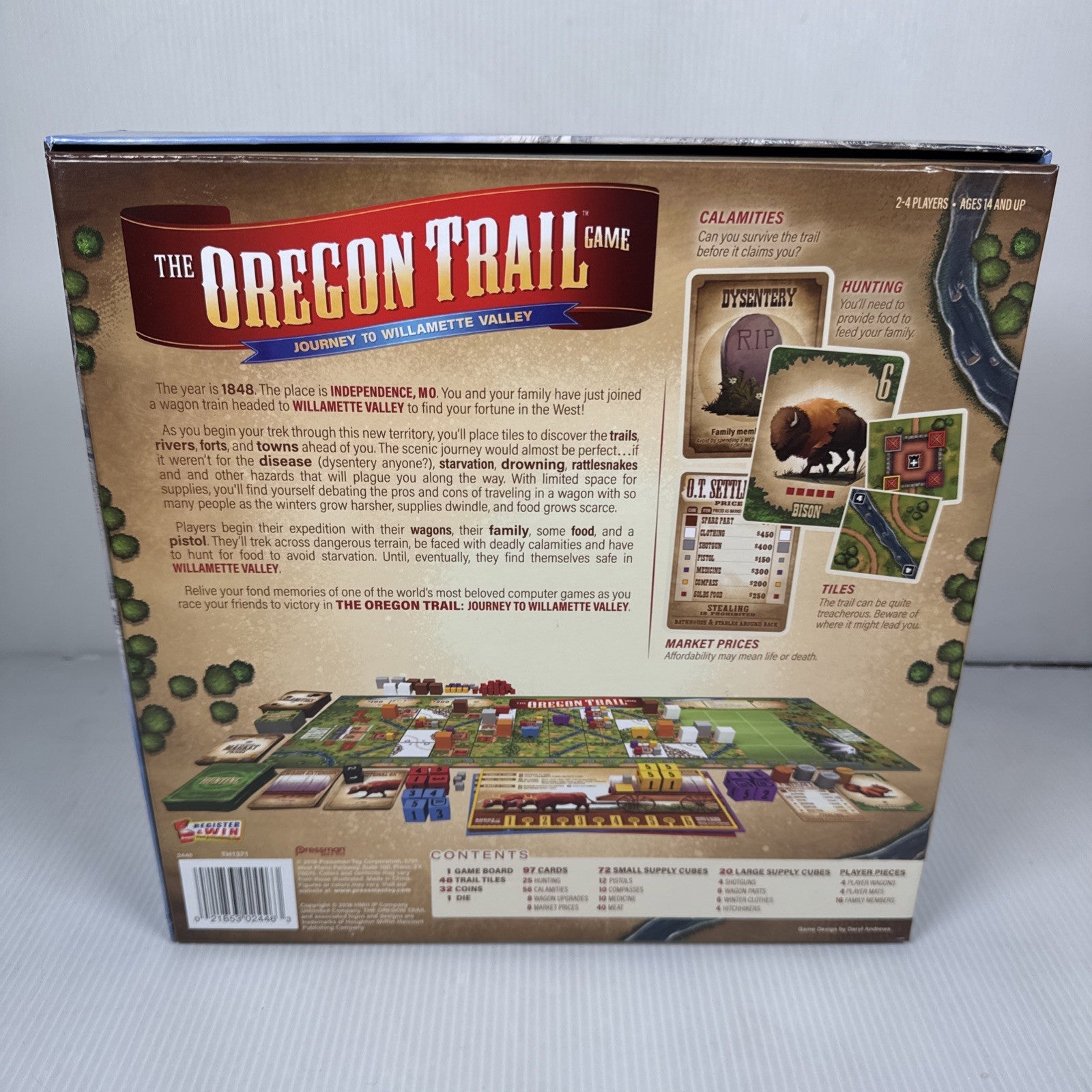 The Oregon Trail Game COMPLETE Pressman 2018 Journey To Willamette Valley