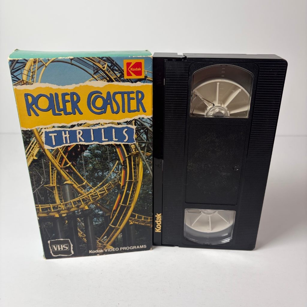 Roller Coaster Thrills VHS Kodak Video Programs Amusement Park Coasters 1988