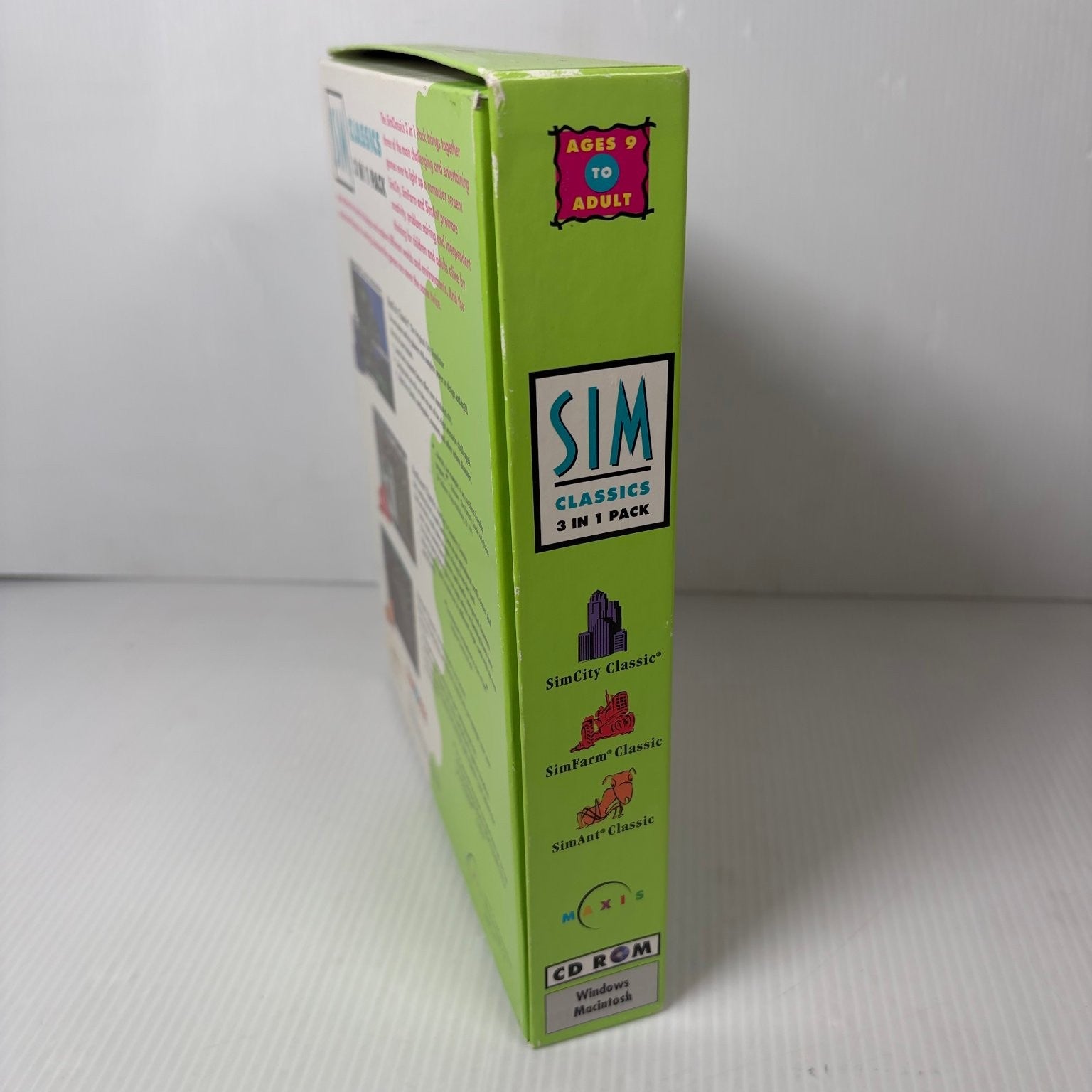 Sim Classics 3 In 1 Pack PC Windows Mac Big Box PC Game SimCity SimFarm SimAnt