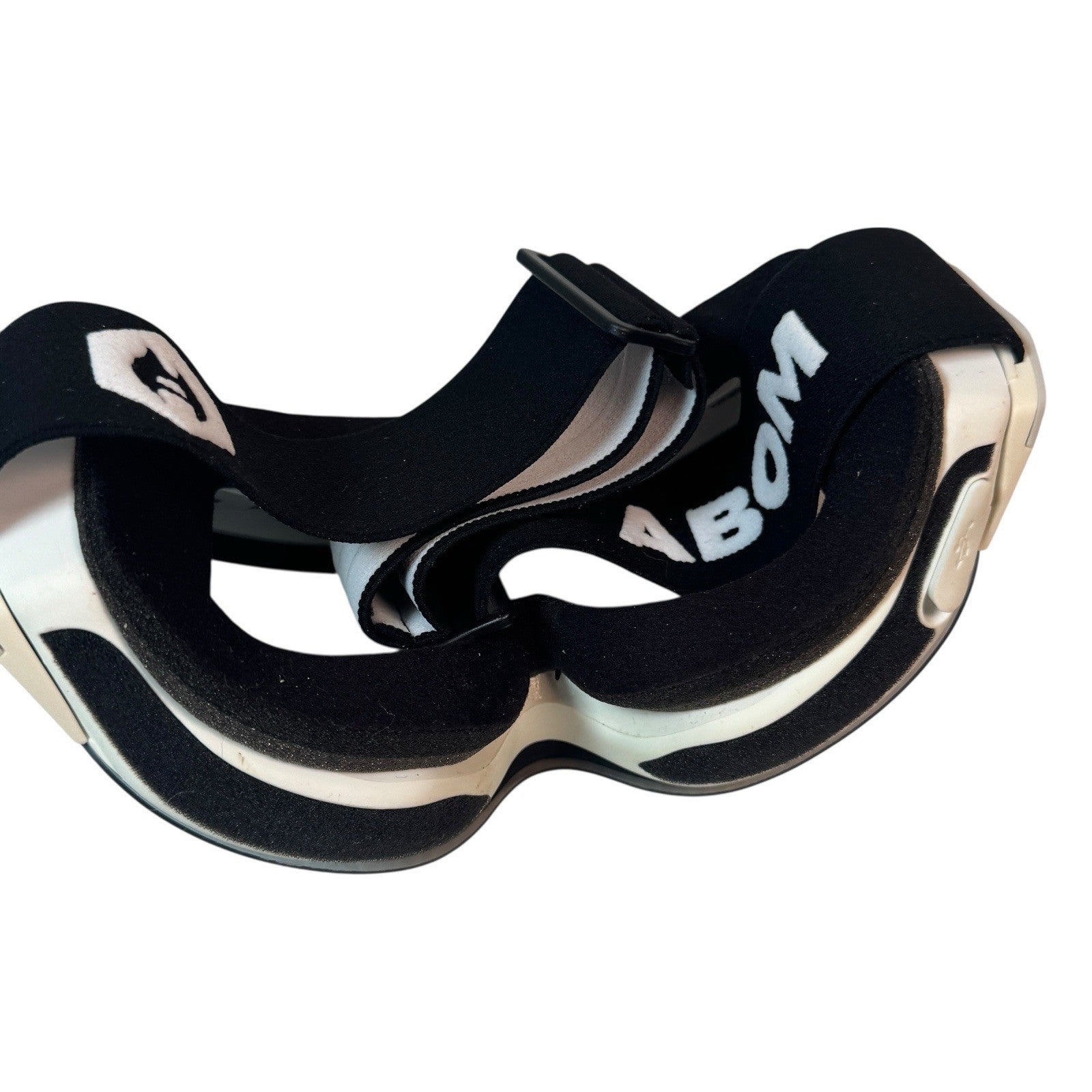 Abom Heated Anti-Fog Ski Snowboard Goggles White Frame Blue Lens