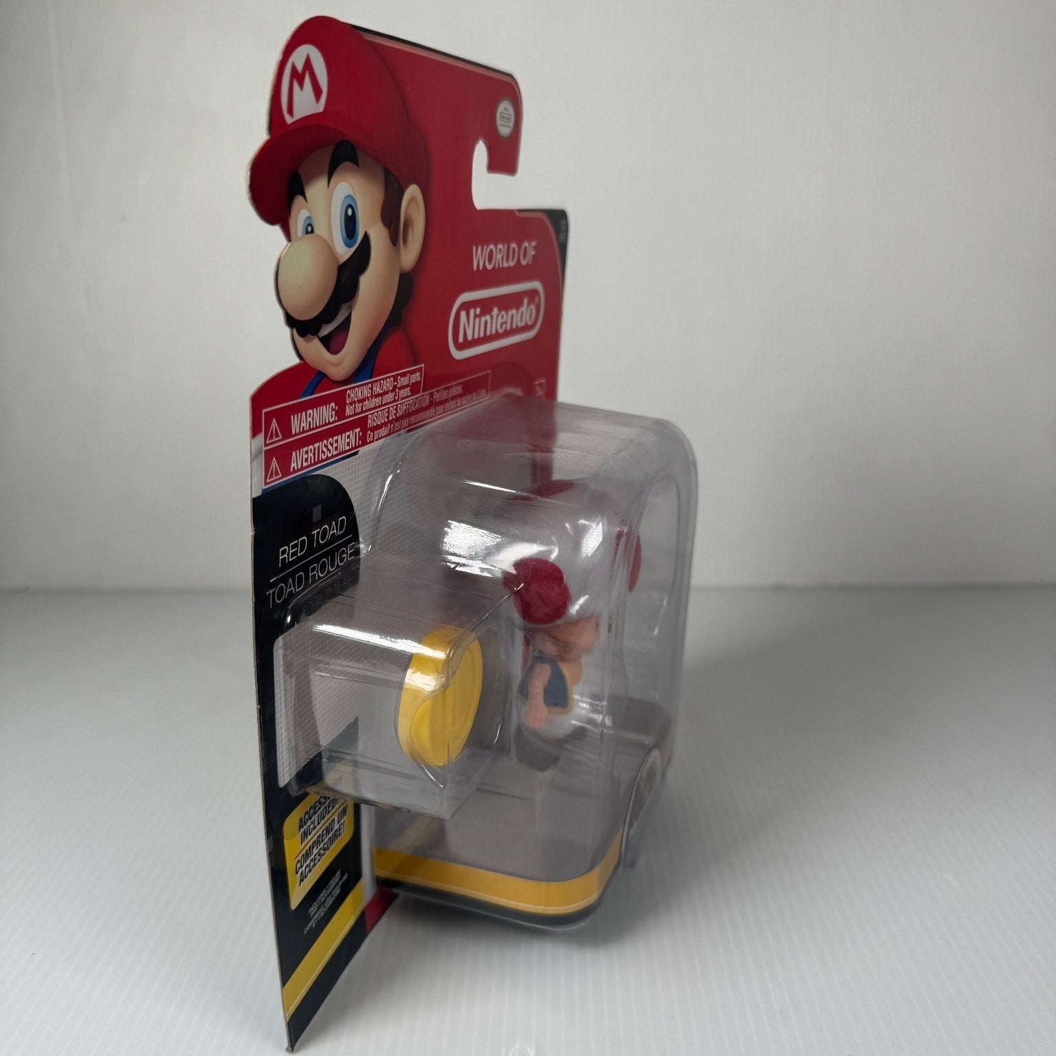 World of Nintendo Red Toad Super Mario 3.25" Figure Coin Accessory Series 2-2