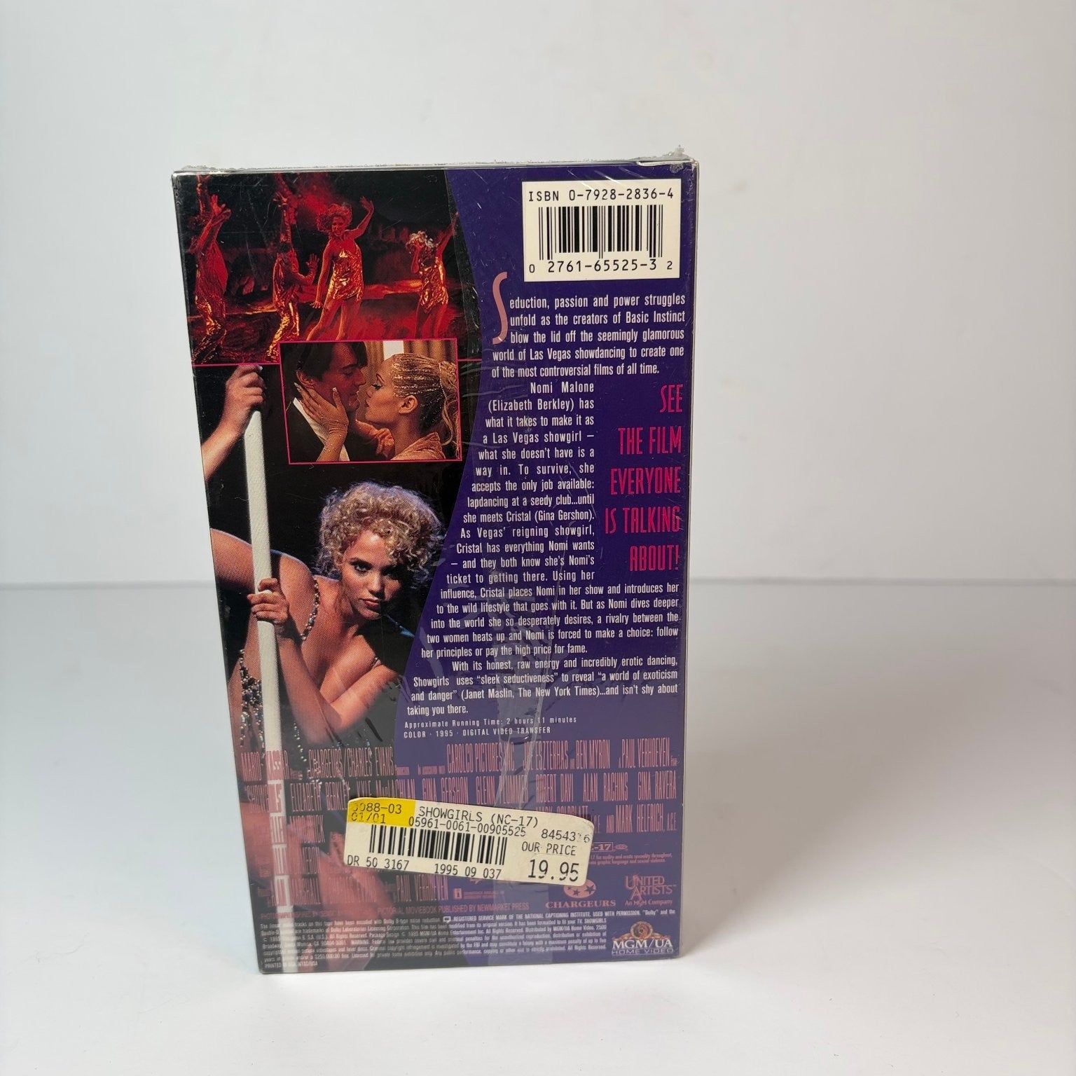 Showgirls VHS 1995 Erotic Drama Paul Verhoeven MGM/UA New Sealed