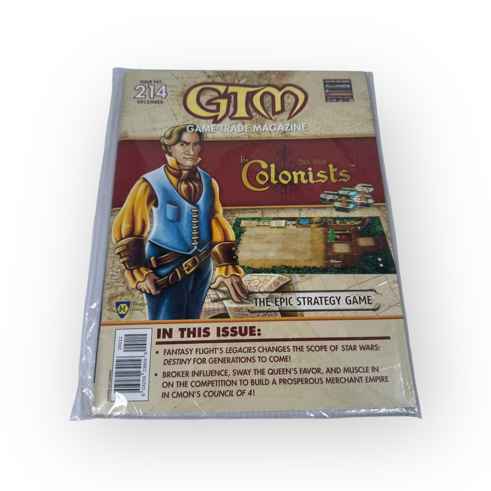 GTM Game Trade Magazine #214 Sealed w/ Kill Doctor Lucky Promo Card Button Men