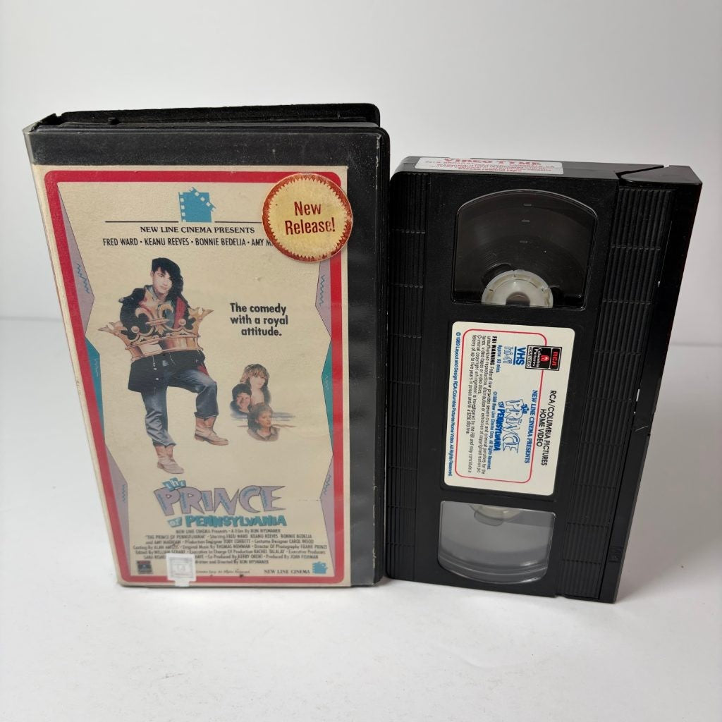 The Prince of Pennsylvania VHS Keanu Reeves Fred Ward 1988 Ex-Rental Cut Box