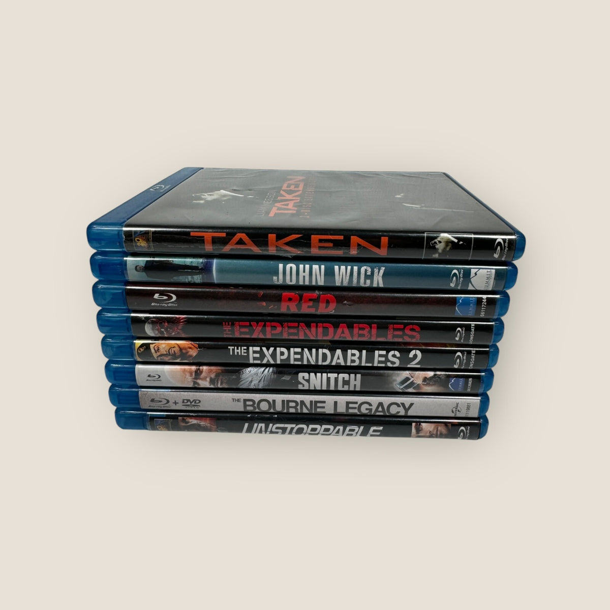 Lot of 8 Renegade Anti-Hero Action Blu-ray Movies Taken, The Expendables & more