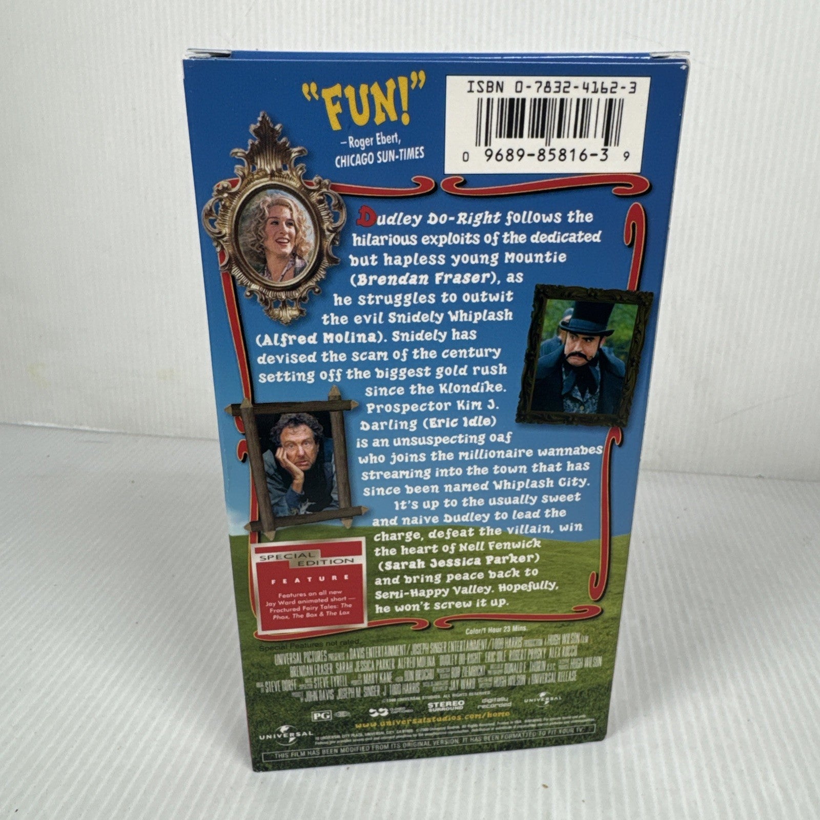 Dudley Do-Right (1999) Special Edition VHS Tape | Brendan Fraser & SJP