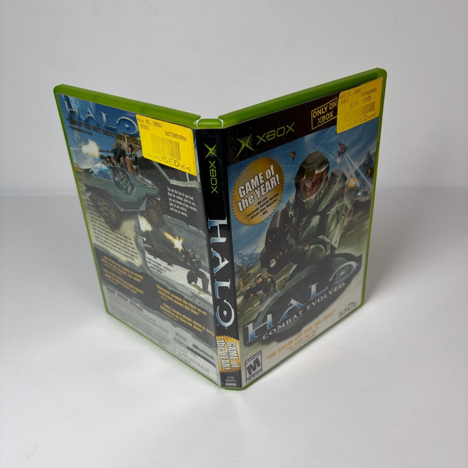 Halo Combat Evolved Xbox Original Video Game FPS Sci-Fi Multiplayer Complete CIB