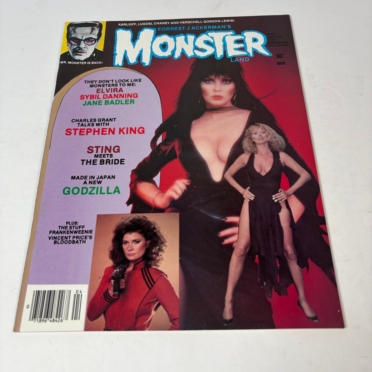 Monster Land Magazine #2 August 1985 Elvira Stephen King Magazine