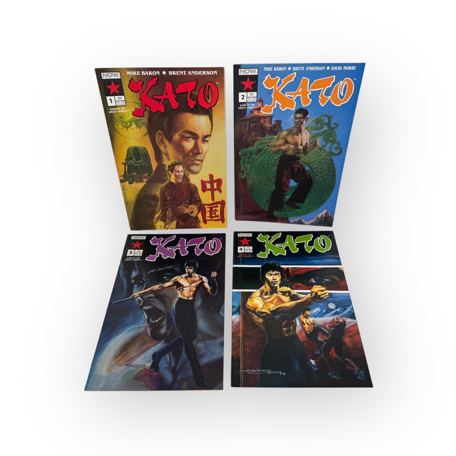 Kato Of The Green Hornet Now Comics #1-4 VTG 1991 Mike Baron Brent Anderson