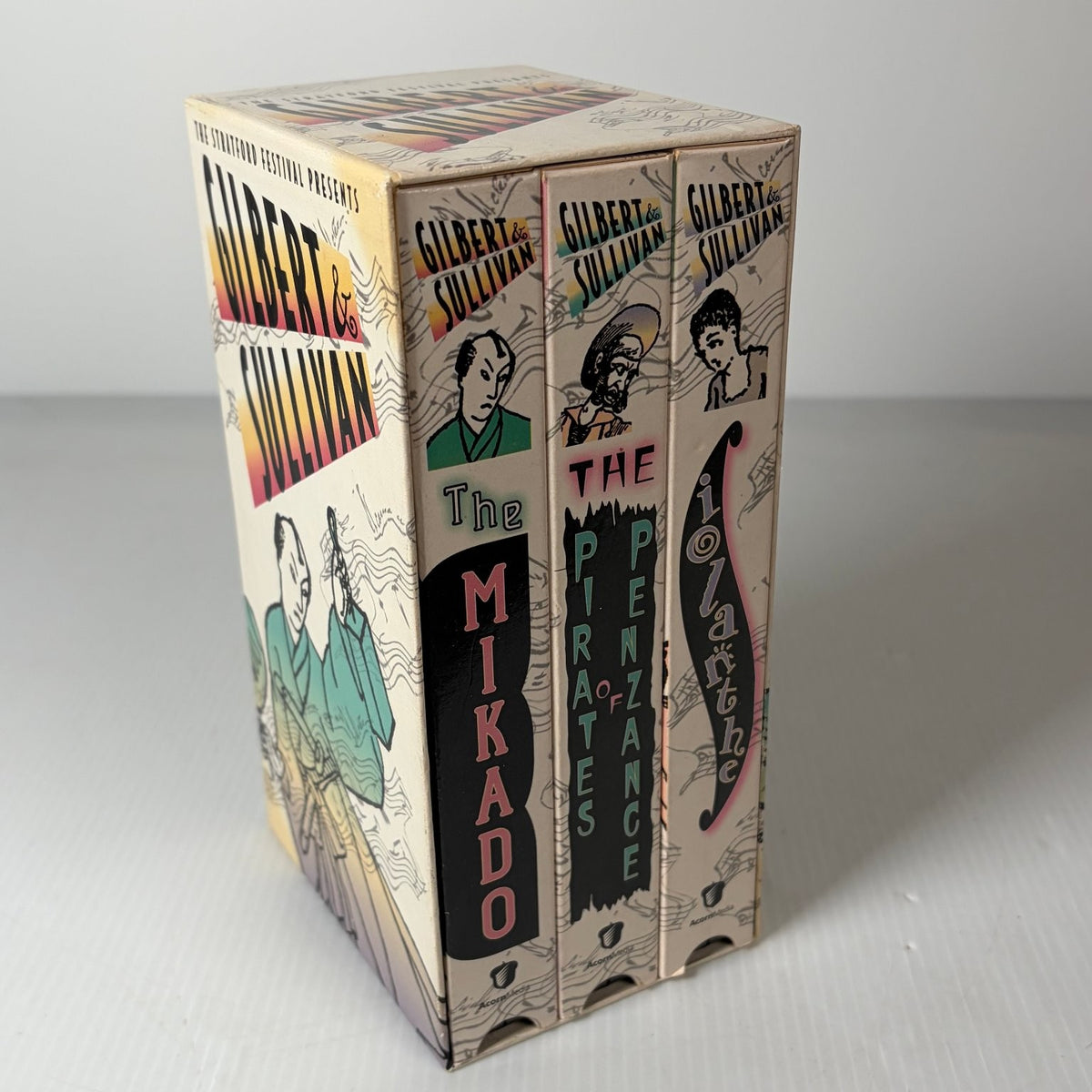 Gilbert & Sullivan VHS 1998 Musical Box Set The Mikado Pirates Acorn Media