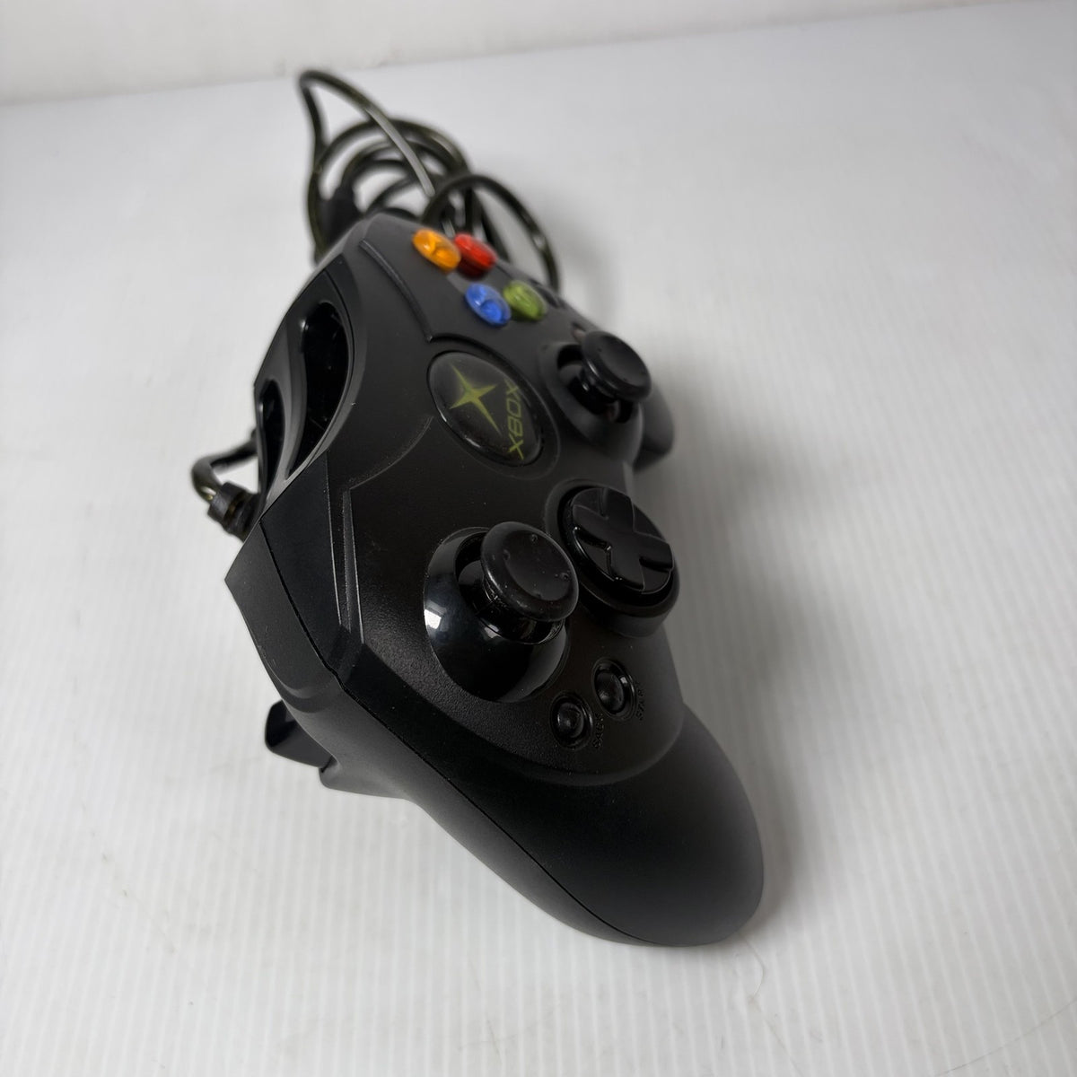 Original Microsoft Xbox Controller S Black Wired OEM Official Tested Working